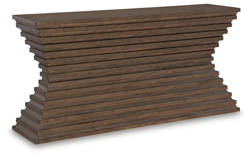 Signature Design Warm Brown Sofa Table