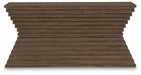 Signature Design Warm Brown Sofa Table
