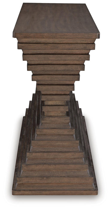 Signature Design Warm Brown Sofa Table