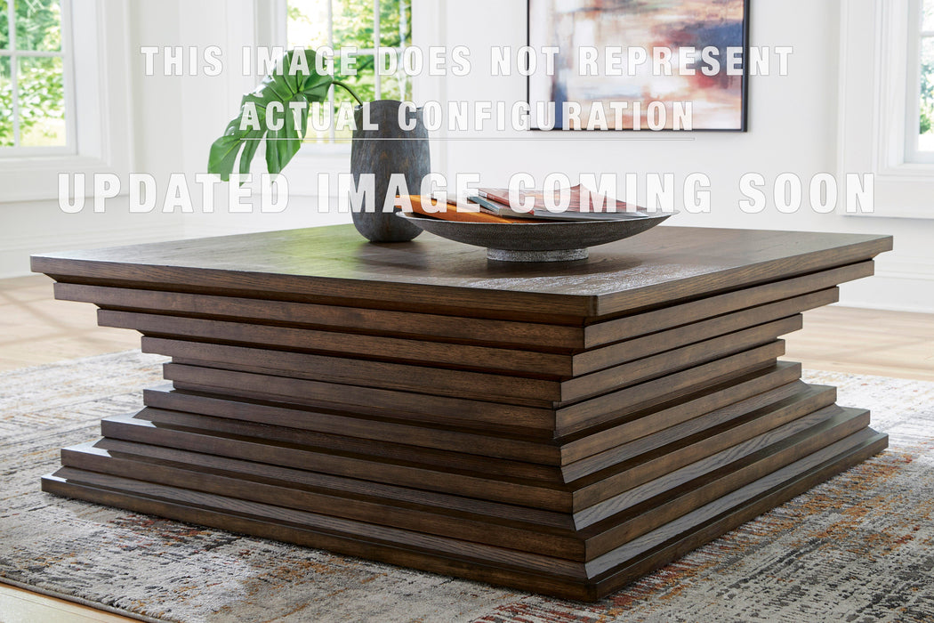 Signature Design Warm Brown Square End Table