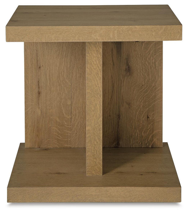 Signature Design Light Brown Chair Side End Table