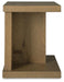 Signature Design Light Brown Chair Side End Table
