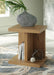 Signature Design Light Brown Chair Side End Table