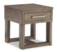 Signature Design Grayish Brown/White Rectangular End Table