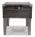 Signature Design Dark Gray Rectangular End Table