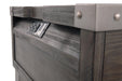 Signature Design Dark Gray Rectangular End Table