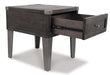Signature Design Dark Gray Rectangular End Table