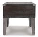 Signature Design Dark Gray Rectangular End Table