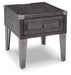 Signature Design Dark Gray Rectangular End Table