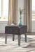 Signature Design Dark Gray Rectangular End Table