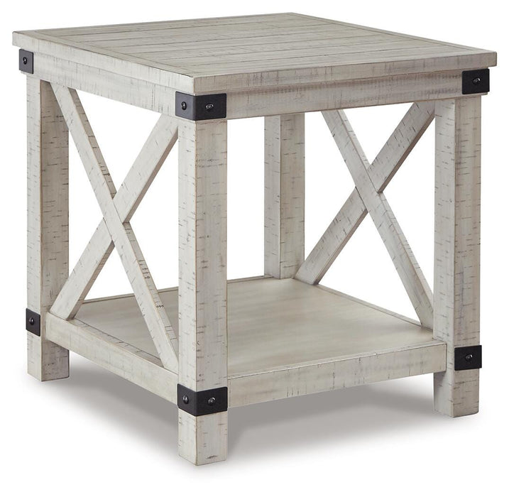 Signature Design Whitewash Rectangular End Table