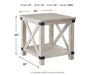 Signature Design Whitewash Rectangular End Table