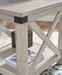 Signature Design Whitewash Rectangular End Table