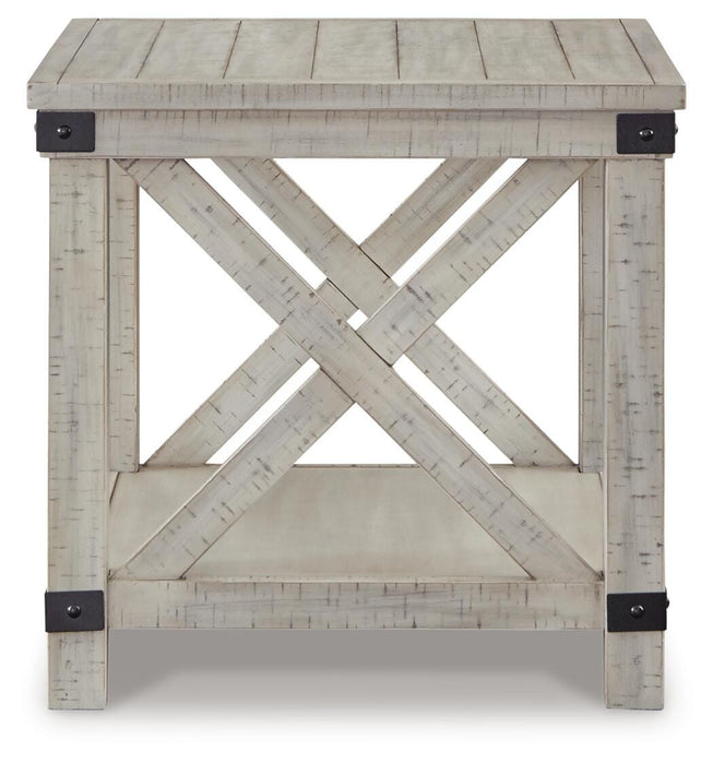 Signature Design Whitewash Rectangular End Table
