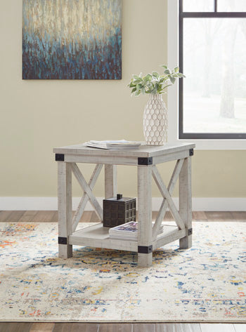 Signature Design Whitewash Rectangular End Table