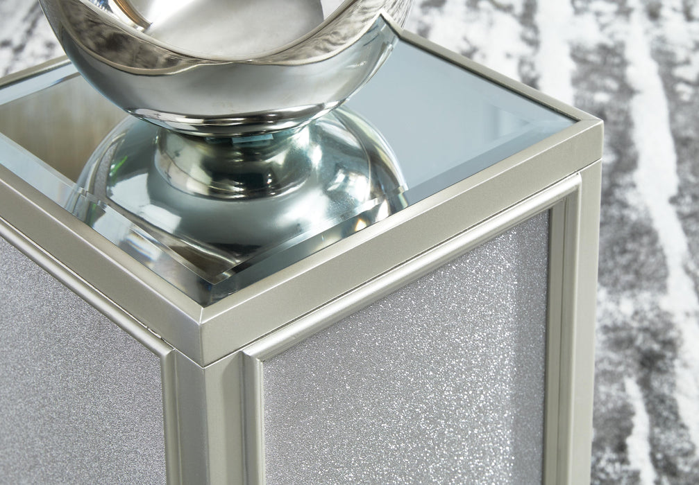 Signature Design Silver Finish Nesting End Tables (2/CN)