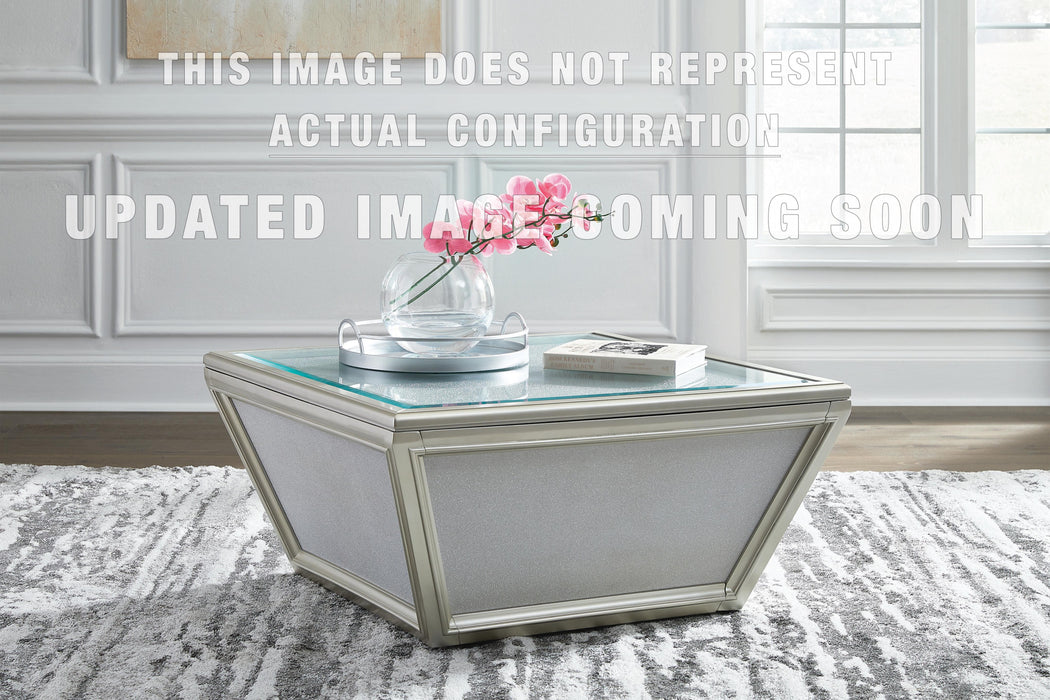 Signature Design Silver Finish Nesting End Tables (2/CN)