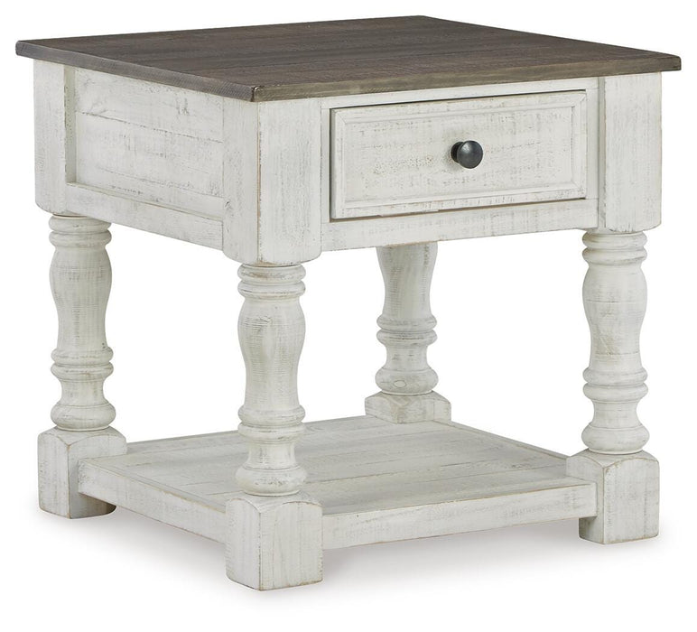 Signature Design White/Gray Square End Table