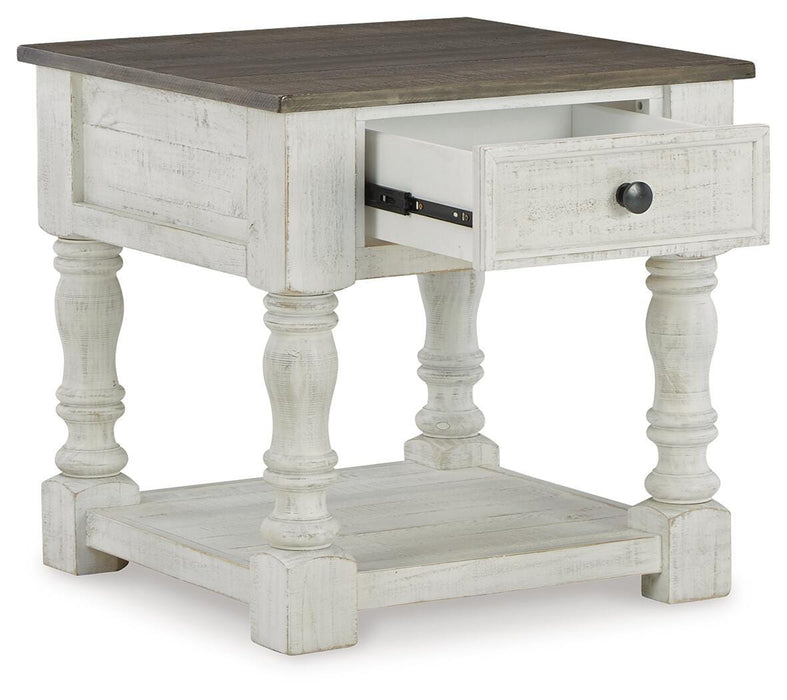 Signature Design White/Gray Square End Table
