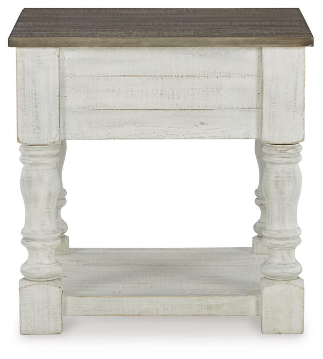 Signature Design White/Gray Square End Table