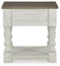 Signature Design White/Gray Square End Table