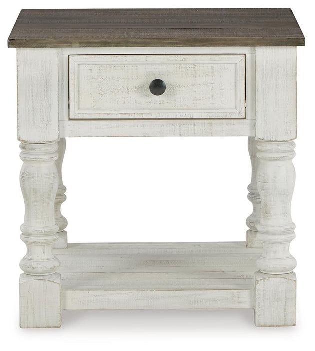 Signature Design White/Gray Square End Table