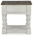 Signature Design White/Gray Square End Table