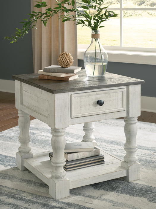 Signature Design White/Gray Square End Table