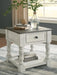 Signature Design White/Gray Square End Table