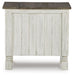 Signature Design White/Gray Chair Side End Table