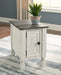 Signature Design White/Gray Chair Side End Table