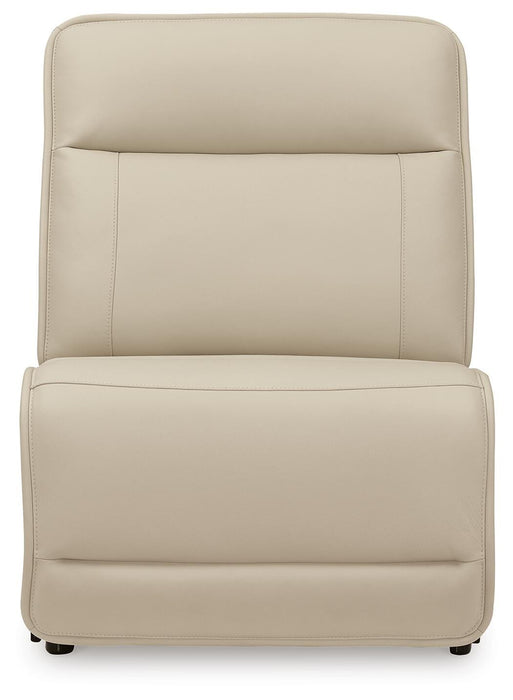 Signature Design Almond 5-Piece Reclining Sectional with Console