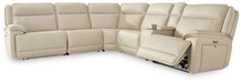 Signature Design Almond 6-Piece Power Reclining Sectional