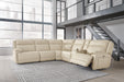 Signature Design Almond 6-Piece Power Reclining Sectional
