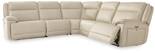 Signature Design Almond 5-Piece Power Reclining Sectional