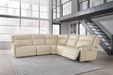Signature Design Almond 5-Piece Power Reclining Sectional