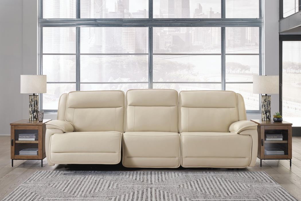 Signature Design Almond 3-Piece Power Reclining Sofa Sectional