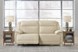 Signature Design Almond 2-Piece Power Reclining Loveseat Sectional