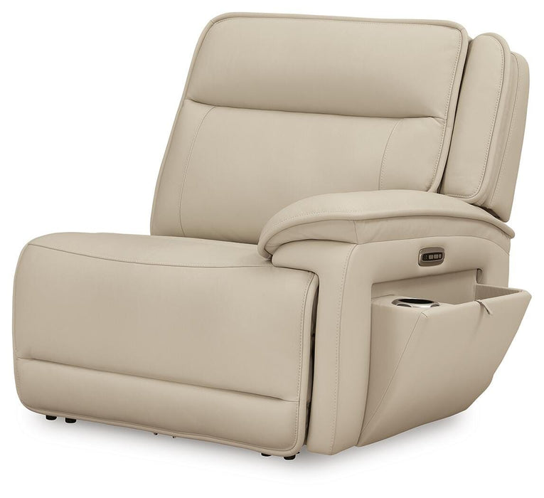 Signature Design Almond 5-Piece Reclining Sectional with Console