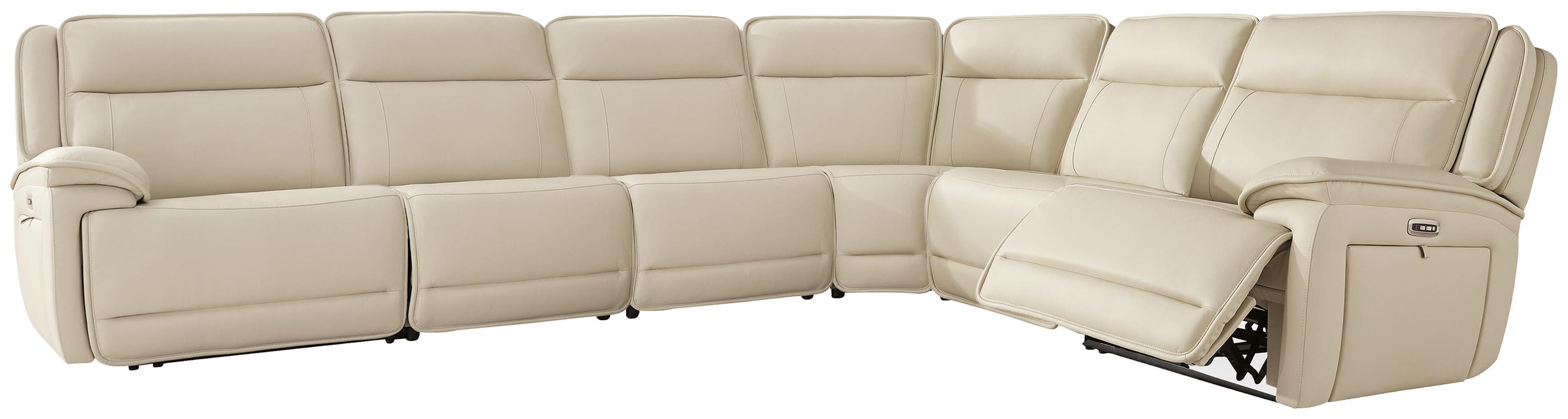 Signature Design Almond 6-Piece Reclining Sectional