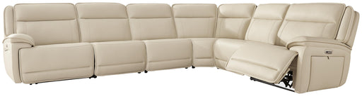 Signature Design Almond 6-Piece Reclining Sectional