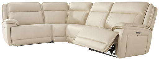 Signature Design Almond 4-Piece Reclining Sectional