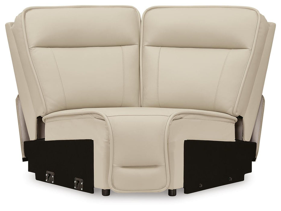 Signature Design Almond 4-Piece Reclining Sectional