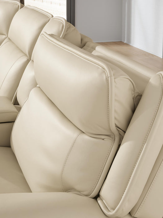 Signature Design Almond 3-Piece Power Reclining Sofa Sectional