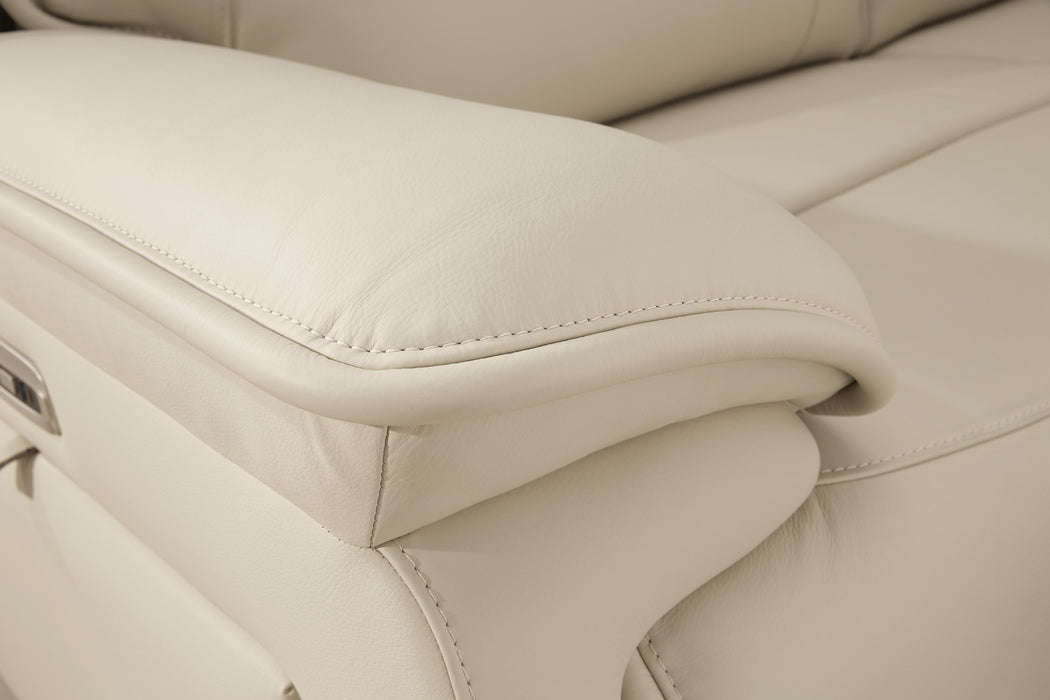 Signature Design Almond 2-Piece Power Reclining Loveseat Sectional