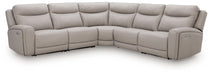 Benchcraft Gray 5-Piece Power Reclining Sectional