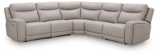 Benchcraft Gray 5-Piece Power Reclining Sectional