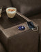 Benchcraft Chocolate 6-Piece Power Reclining Sectional with Audio Console