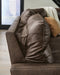 Benchcraft Chocolate 7-Piece Power Reclining Sectional with Audio Consoles