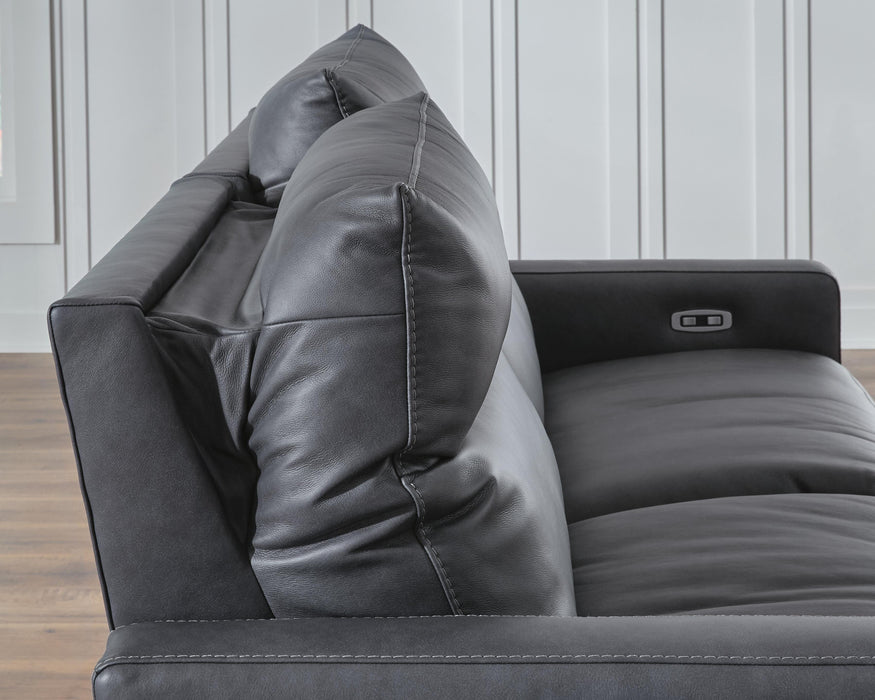 Benchcraft Blue 5-Piece Power Reclining Sectional